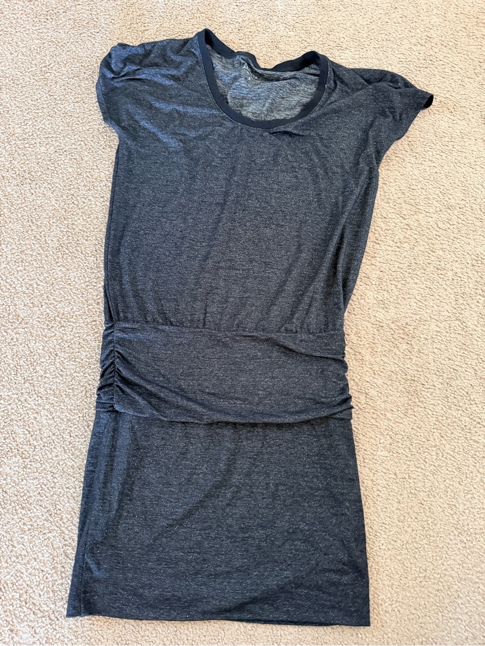 Athleta Heathered Charcoal Active Tee